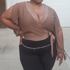 Faux wrap top